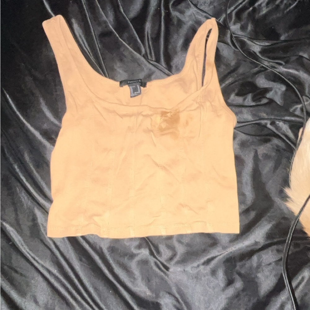 Forever 21 Camel Crop Top
